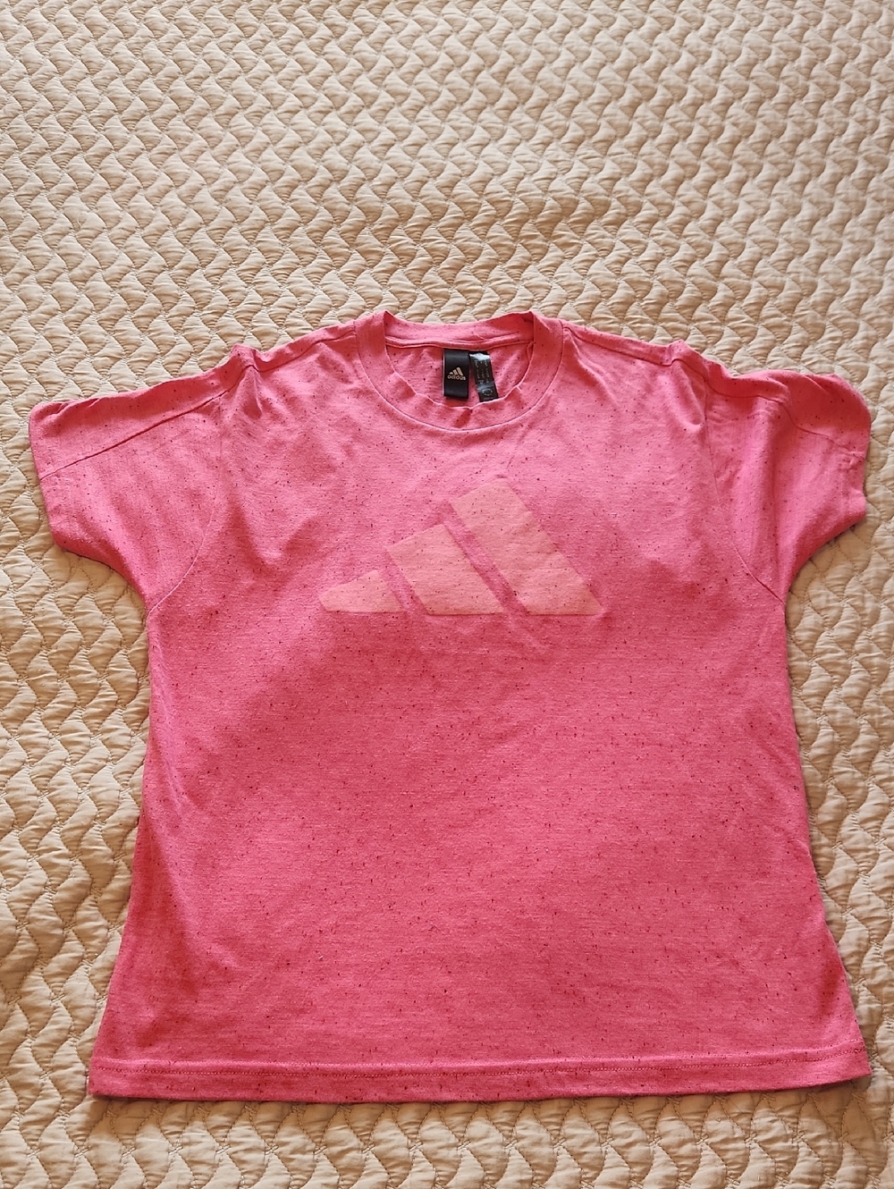 Adidas Pink Short Sleeve Kids Logo Tee